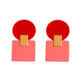 Donna Statement Earrings in Red