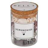 Bella Sleep & Spa Satin Scrunchies Jar - Lilac Ash Ombre