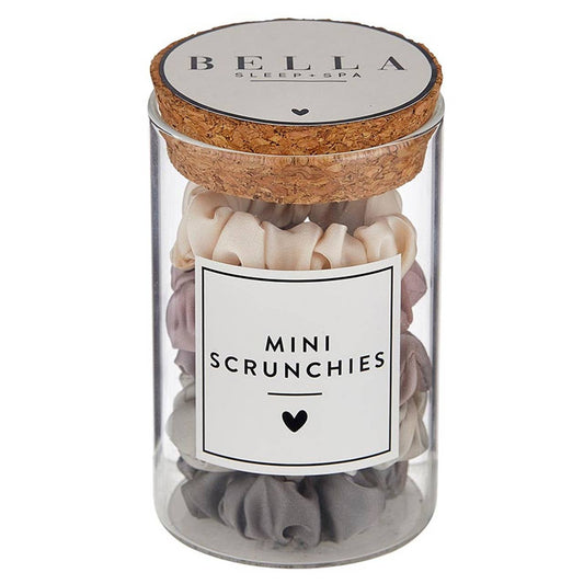 Bella Sleep & Spa Mini Satin Scrunchies Jar - Lilac Ash Ombre