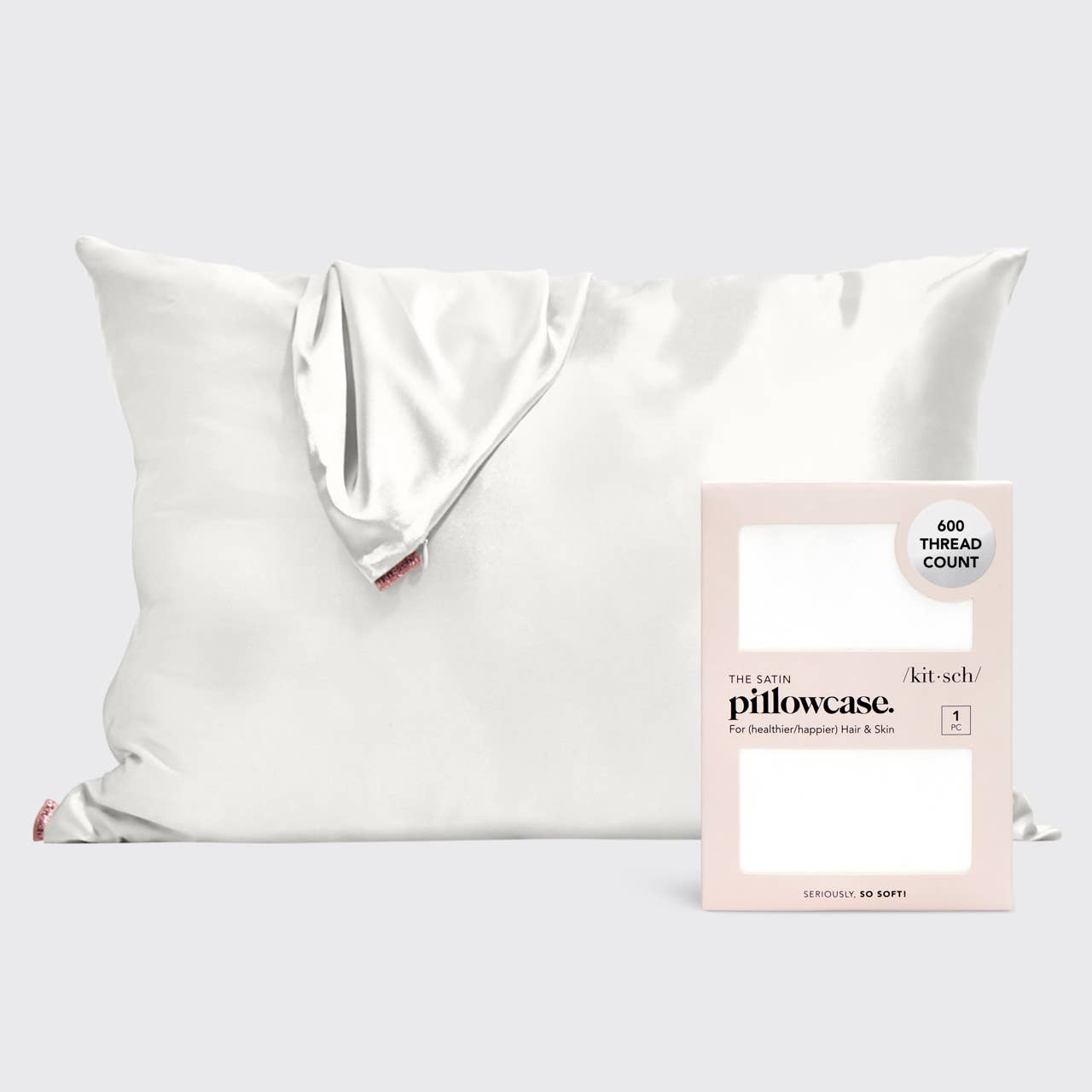 Satin Pillowcase - Ivory White