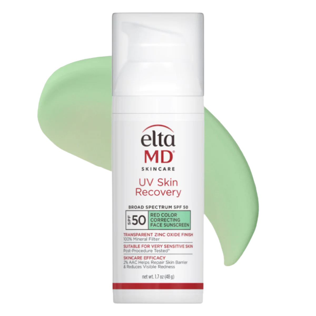 EltaMD UV Skin Recovery Red Color Correcting Green Tint