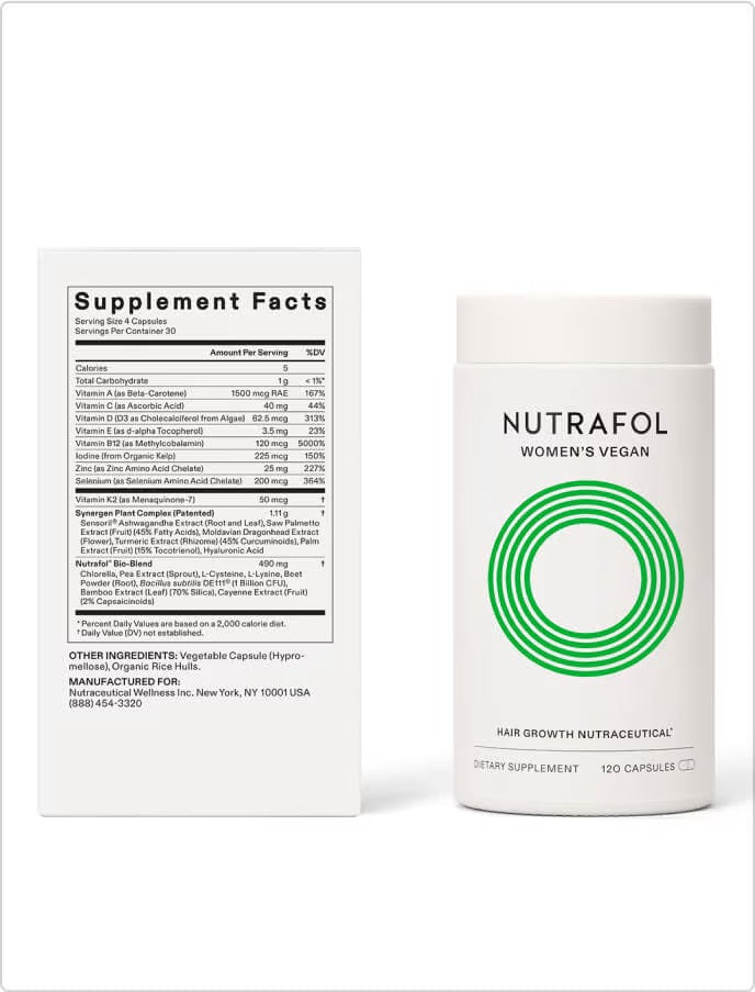 Nutrafol Women’s Vegan - 3 Month Hair Growth Pack