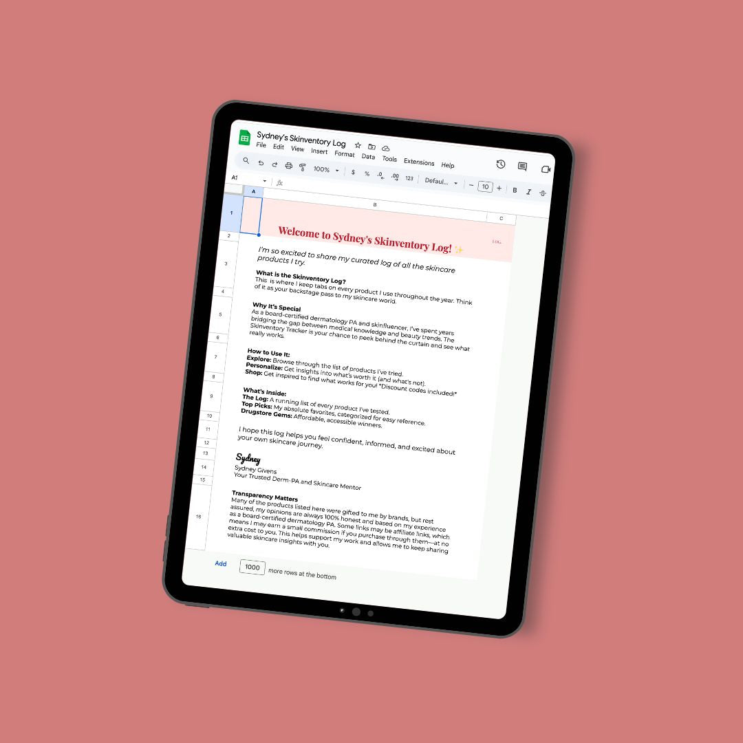 The LOG: Sydney's Skinventory List and Links