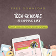 Teen Skincare Shopping List