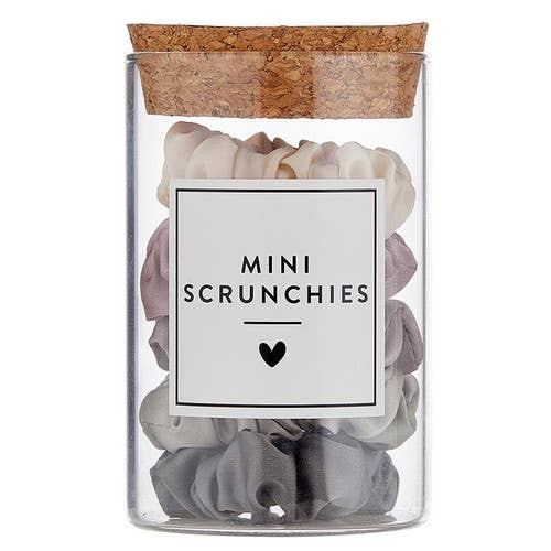 Bella Sleep & Spa Mini Satin Scrunchies Jar - Lilac Ash Ombre